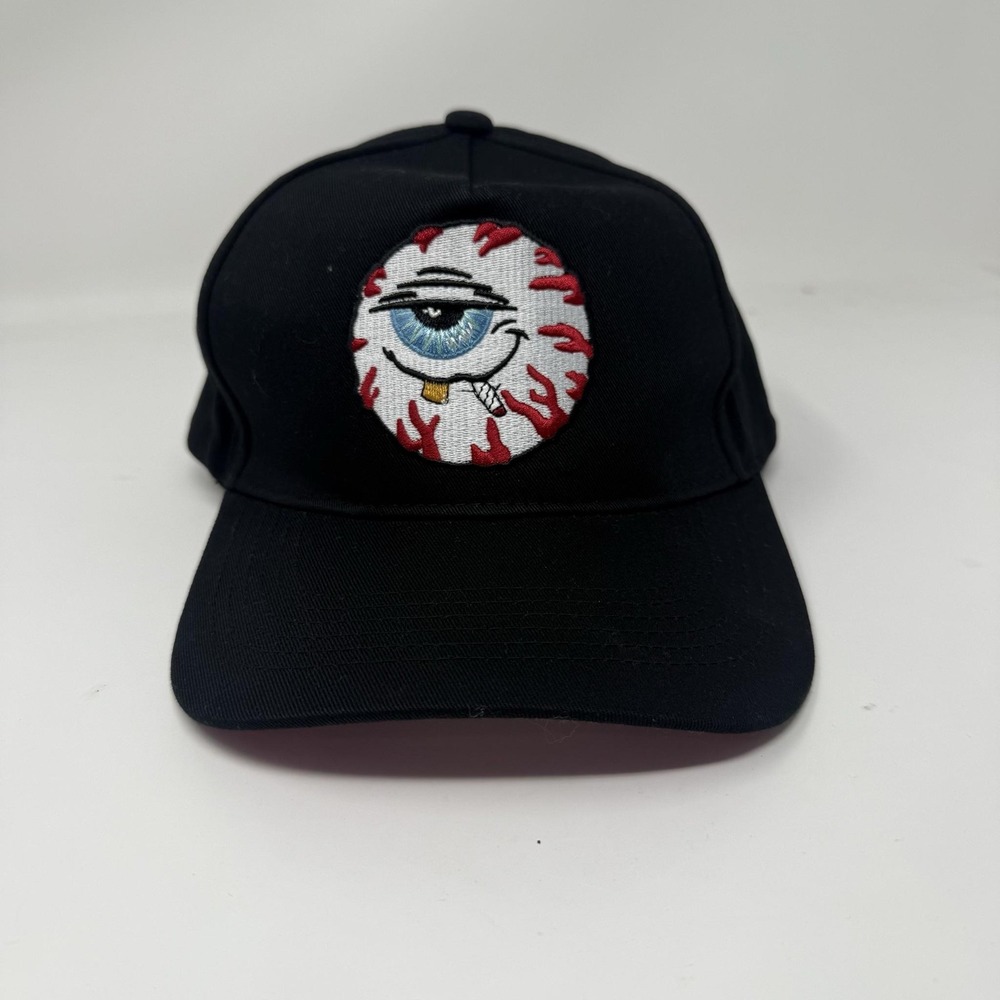 Mishka Hat Cap Snap Back Mens One Size Black Eyeball Graphic Monster Horror